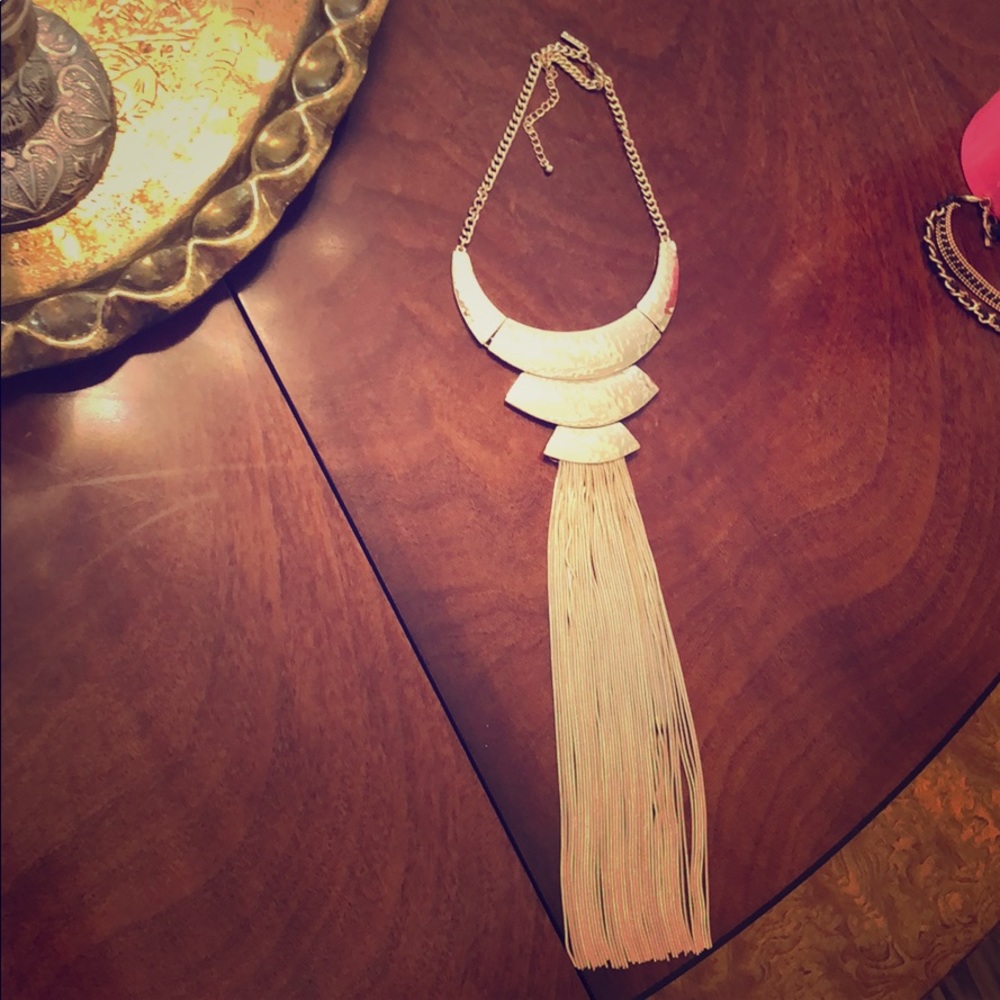 High drama gold choker
